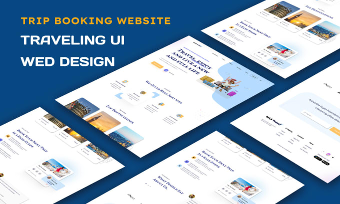 Bestseller - design tour, travel agency website design UI landing page