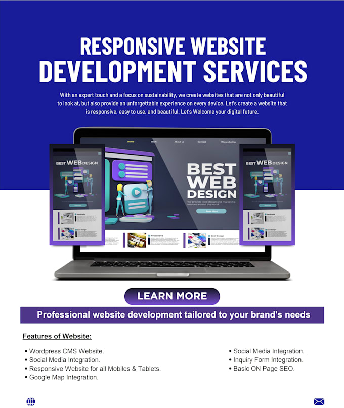 Gig Preview - Professional web development, custom websites, applications