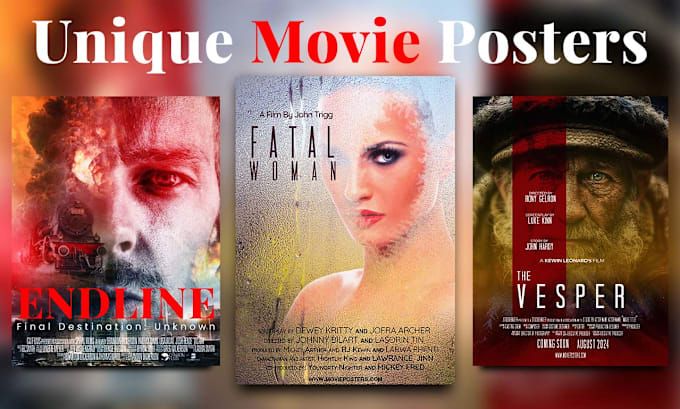 Gig Preview - Create best movie poster, film poster design