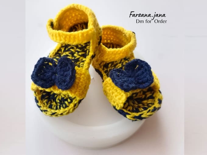 Gig Preview - Handmade  crochet and knitting shoes for kids