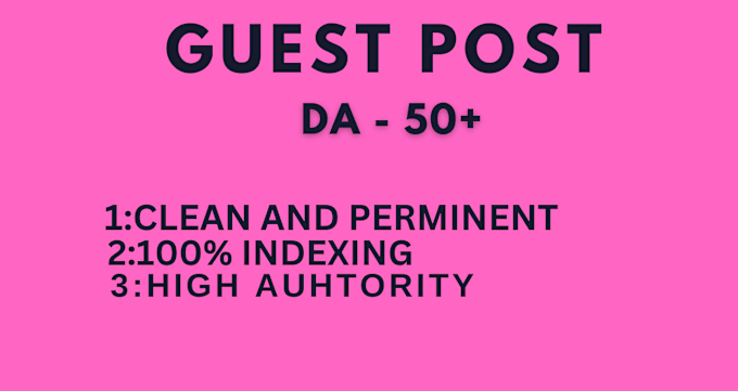 Gig Preview - Publish your article on high da guestpost