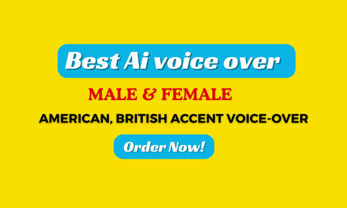 Bestseller - record human like ai voice over, male and female american british accent