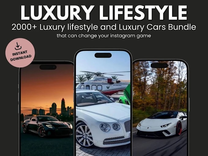 Bestseller - create 1,500 viral video of rich luxury lifestyle cars for tiktok instagram reel