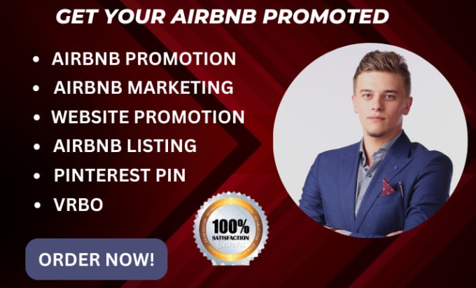 Gig Preview - Do airbnb promotion, airbnb marketing, airbnb listing, vrbo