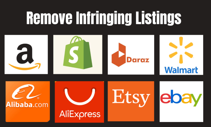 Gig Preview - Takedown copyright product listings from shopify,amazon,etsy,walmart under dmca