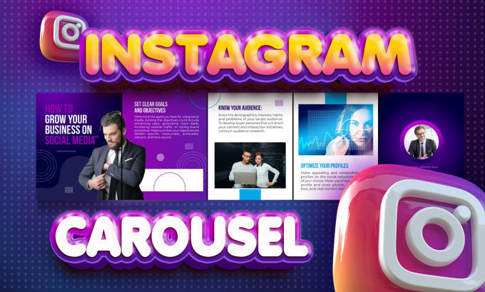 Gig Preview - Carousel design a social media post and instagram post spa carousel