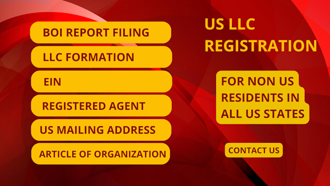 Gig Preview - Do US llc registration along with ein and boi report