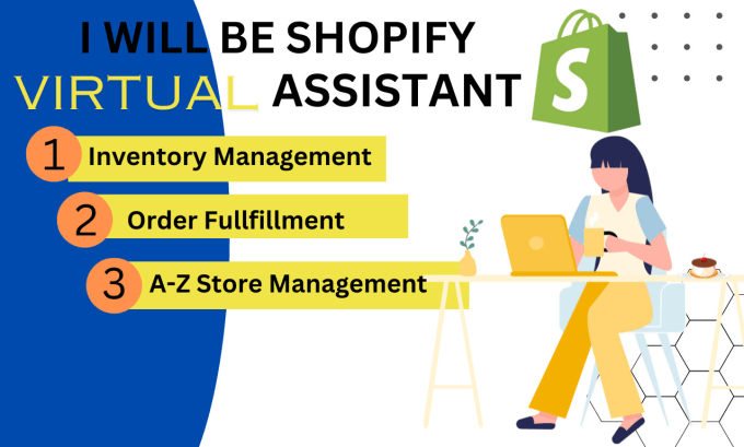 Gig Preview - Be shopify virtual assistant and shopify store manager