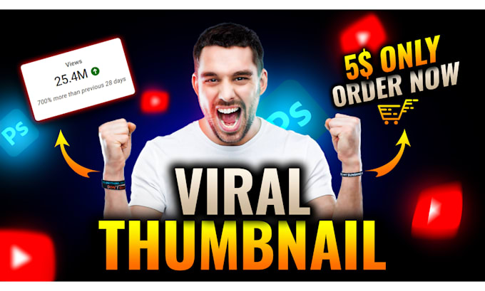 Gig Preview - Create vial youtube thumbnail design