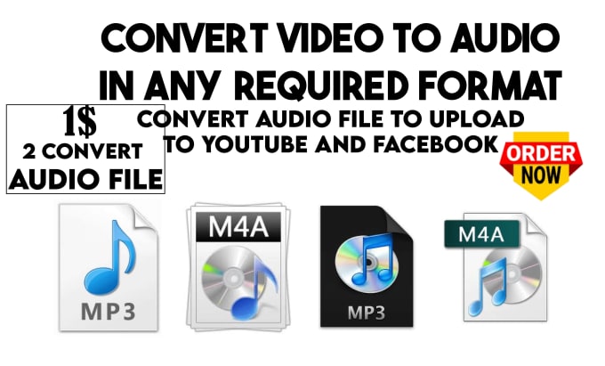 Gig Preview - Convert any audio or video file to any format mp4, mp3, wav