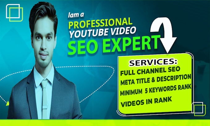 Gig Preview - Be your youtube video SEO expert, optimization and channel growth manager