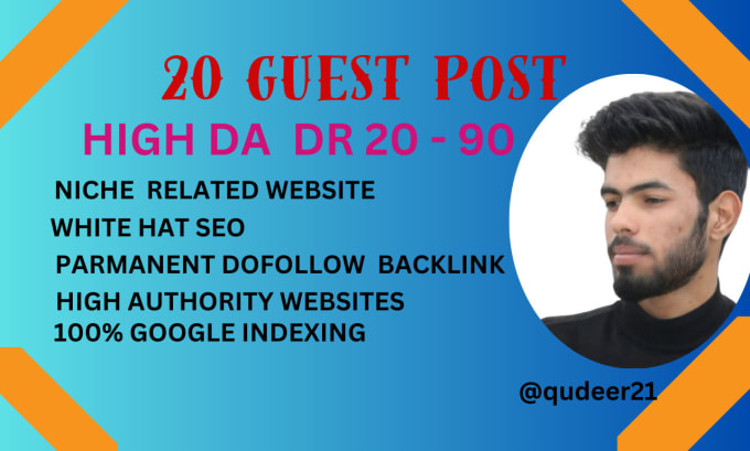 Gig Preview - Do guest post  ,link building on high  authority website