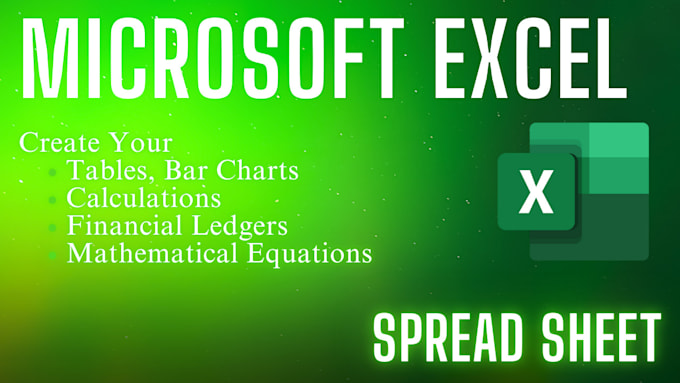 Gig Preview - Custom microsoft excel, google sheets