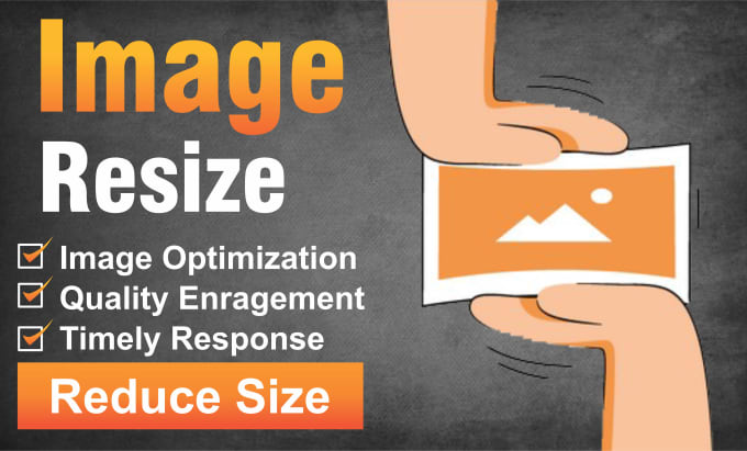 Gig Preview - Do images resize and optimize images for your website