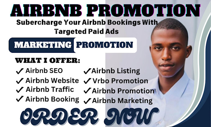 Gig Preview - Usa airbnb promotion booking vrbo listing with advance marketing using paid ads