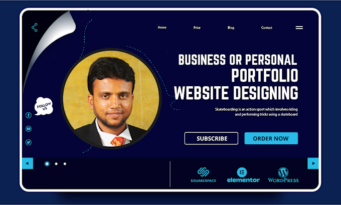 Gig Preview - Design your personal or business portfolio website