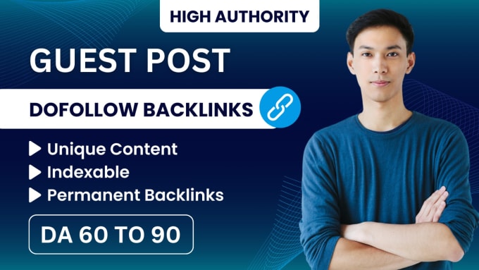 Gig Preview - Publish SEO guest post on high da90 website with dofollow backlink