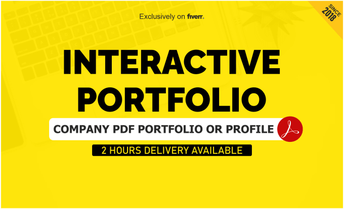 Gig Preview - Design interactive company portfolio or profile on PDF in 2hrs