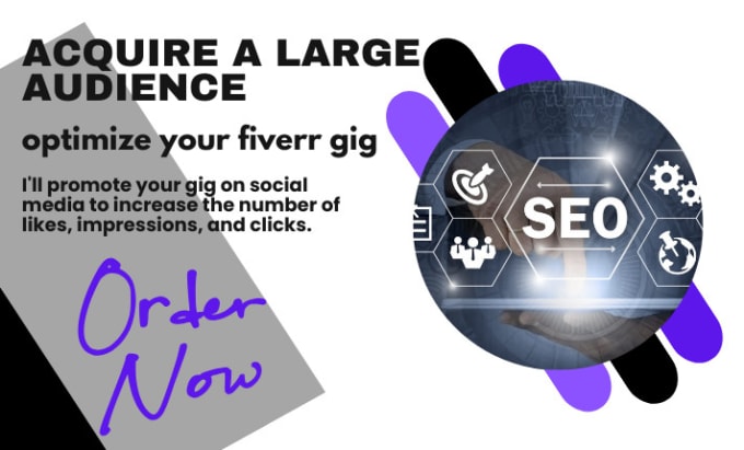 Gig Preview - Help you acquire a large audience optimize your fiverr gig