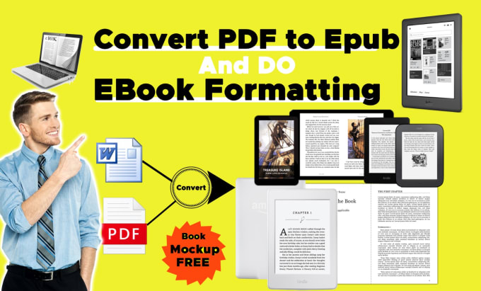 Gig Preview - Convert pdf to epub and do ebook formatting