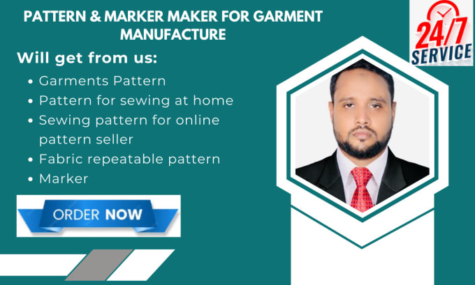 Gig Preview - Clothing sewing pattern maker for garment manufacture