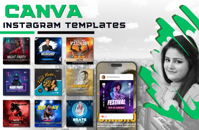 Gig Preview - Design pro instagram templates and facebook graphics on canva