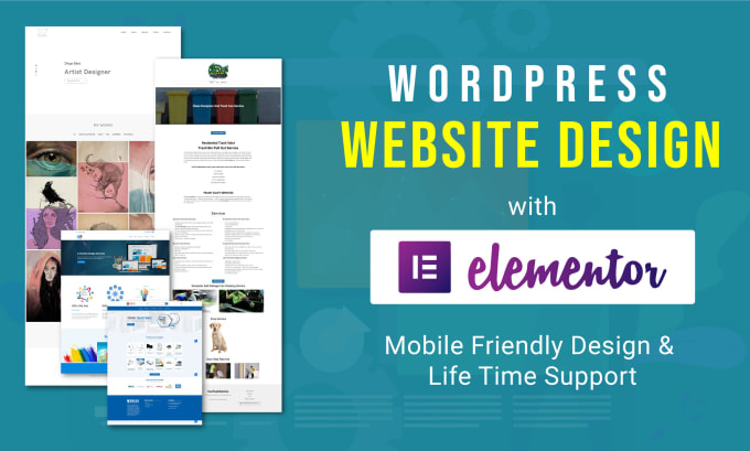 Gig Preview - Design wordpress website or landing page with elementor pro