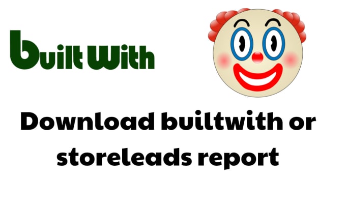 Gig Preview - Download builtwith pro or storeleads report for you