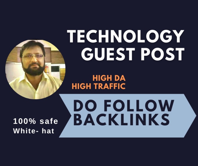 Gig Preview - Publish premium tech guest post dofollow backlinks on high da technology blog