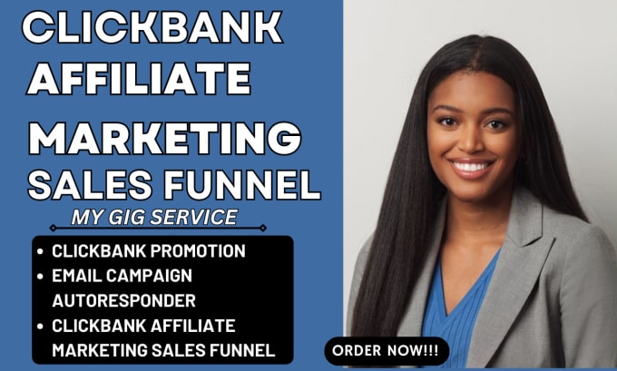 Gig Preview - Setup clickbank affiliate marketing, clickbank sales funnel, affiliate marketing