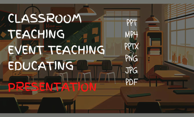 Gig Preview - Design educational powerpoint presentation slides for teachers, students elearn