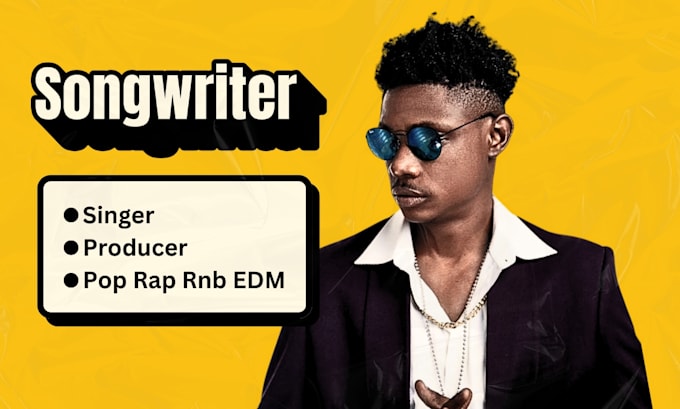 Gig Preview - Be your songwriter singer producer for rap rnb pop beats