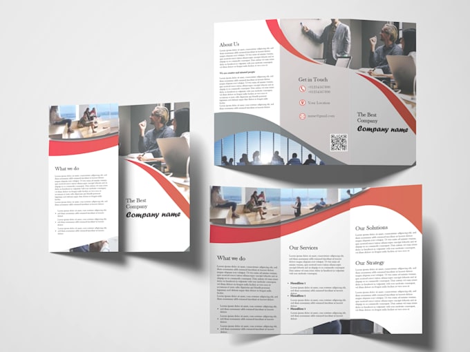 Gig Preview - Do urgent bifold or trifold brochure design, leaflet, flyer design