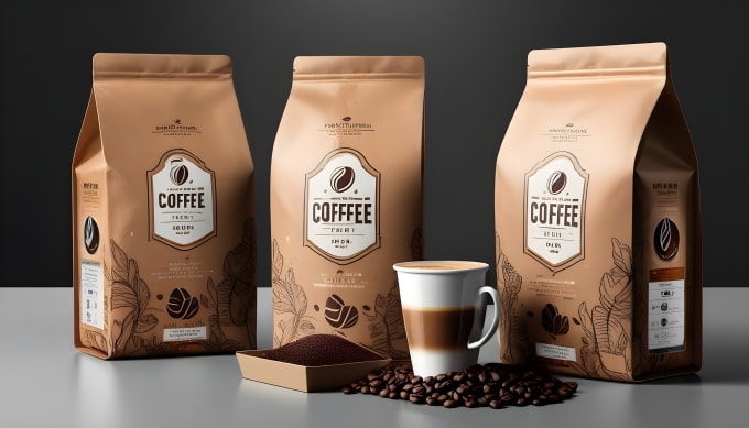 Gig Preview - Create premium coffee label, pouch, and bag designs for you