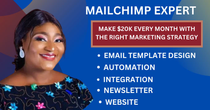 Bestseller - do mailchimp email marketing campaign landing page design newsletter template