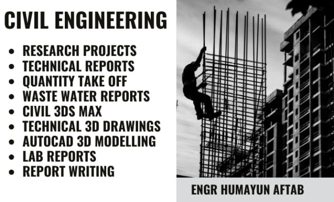 Gig Preview - Do civil engineering projects and 3d technical designs