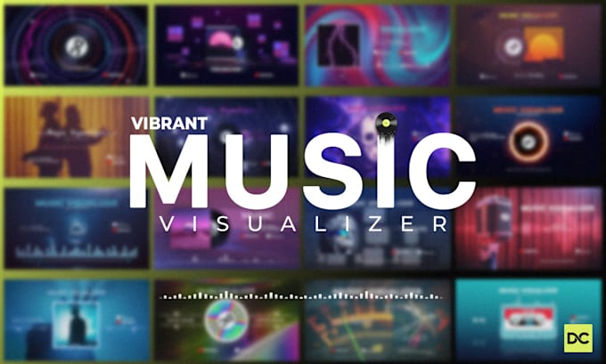 Gig Preview - Create a vibrant music visualizer for your youtube and instagram music