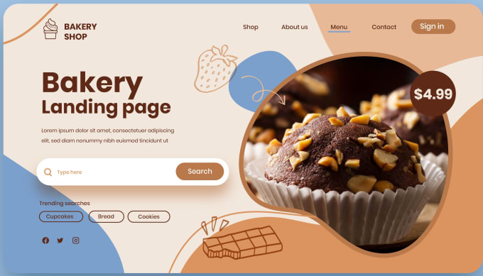 Gig Preview - Build business, portfolio, ecommerce, and bakery websites for your business