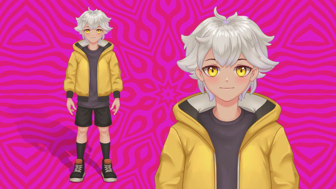 Gig Preview - Illustrate a vtuber model for you