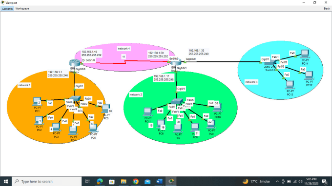 Gig Preview - Cisco packet tracer routing , switching, subnetting and vlan