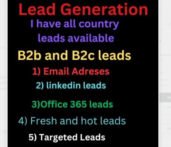 Gig Preview - Do targeted b2b linkedin lead generation email list building