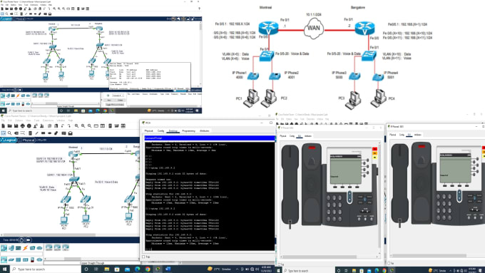 Gig Preview - Do cisco packet tracer voip configurations networking labs