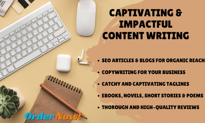 Gig Preview - Do captivating, impactful, SEO content writing