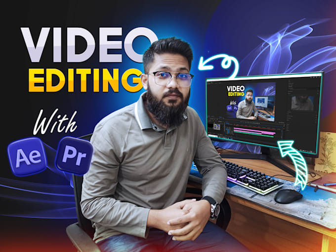 Gig Preview - Do professional video editing for your youtube and business