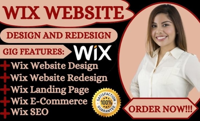 Gig Preview - Develop wix website design or redesign wix website, wix website