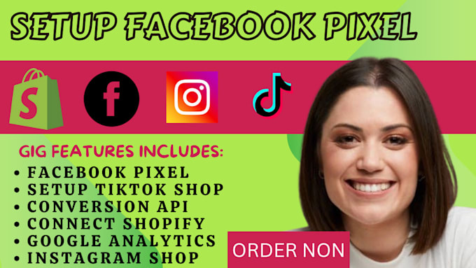 Gig Preview - Setup meta facebook pixel, shopify, tiktok ads conversion api, fix errors