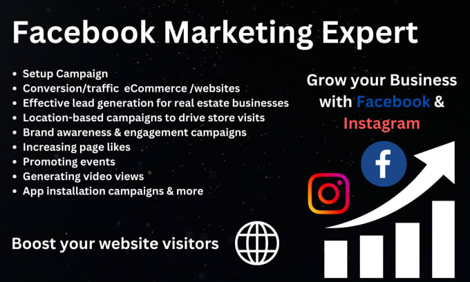 Gig Preview - Boost your business by digital marketing on facebook and instagram