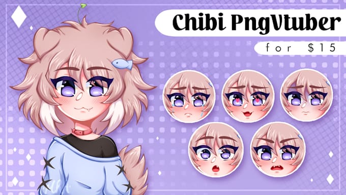 Bestseller - make png vtuber chibis in anime style