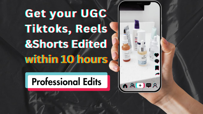 Gig Preview - Be your fast tiktok, instagram, ugc video editor for reels