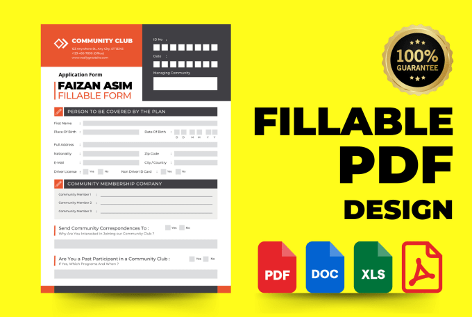 Gig Preview - Create dynamic, interactive and fillable pdf form design, format word document